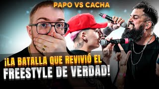 ¡LA BATALLA QUE REVIVIÓ EL FREESTYLE DE VERDAD  PAPO VS CACHA FINAL FMS ARGENTINA [upl. by Sehguh]