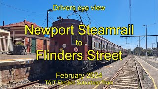 Drivers eye view Newport to Flinders Street Tait Feb 2024 [upl. by Comptom493]