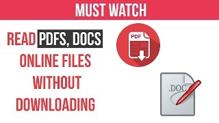 Must Watch Read PDFs Docs Online files without Downloading  Google Tricks  No Software Needed [upl. by Akyssej]