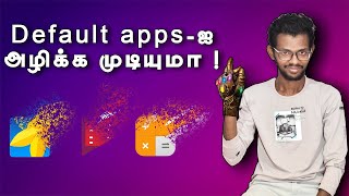 How to Uninstall or Delete Default apps on android in Tamil  Without Root  Tech Picture [upl. by Aipmylo239]