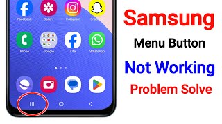 MenuRecent Button Not Working On Samsung  How to Fix Samsung Menu Button Not Working Problem [upl. by Repsac]