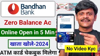 bandhan bank account opening online  bandhan Bank me online account kaise open kare [upl. by Anicart]