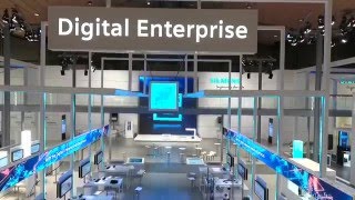 Guided Tour  Siemens at Hannover Messe 2016 [upl. by Peonir]