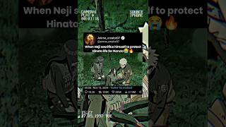 Neji death😭🥺anime animation naruto narutoshippunden ytshorts [upl. by Eiddet684]