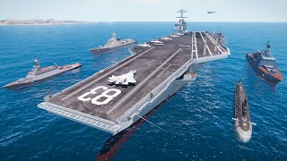 ❗ Russian Sea Strike Group Led By an Aircraft Carrier Was Found and Defeated by Bayraktar Arma 3 [upl. by Tekcirc]