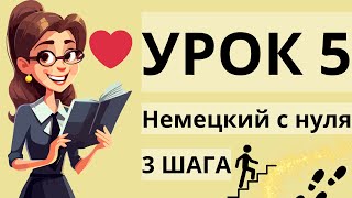 Немецкий с нуля урок 5  Немецкий язык для начинающих 3 шага [upl. by Llewej811]