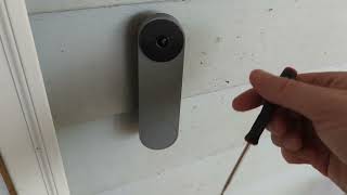 Remove Nest Doorbell Battery Without Tool  Easy [upl. by Atiuqam]