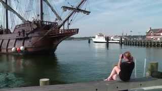 Tall ship El Galeón arrives at New London waterfront [upl. by Hilton451]