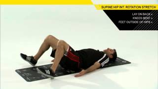 SUPINE HIP INTERNAL ROTATION STRETCH [upl. by Anire]