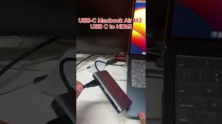 How To Connect Macbook Air M2 in HDMI Monitor Dual Screen extended Monitor shortvideo shorts [upl. by Nguyen]