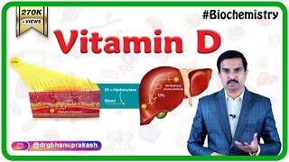 Vitamin D calciferol Sources Synthesis Metabolism Functions Deficiency  Usmle biochemistry [upl. by Yerffeg]