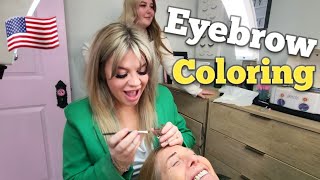 TWO LADY EYEBROW COLORINGTINTING amp WAXING Momma Makeover at The Dollhouse House Salon amp Spa 🇺🇸 [upl. by Lodnar340]