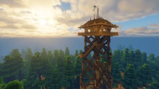 Minecraft Tutorial 🔥 Firewatch Tower 🗼 [upl. by Eeslehc]