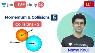 JEE Momentum amp Collisions L5  Oblique Collision  Class 11  Unacademy JEE  Physics  Namo Kaul [upl. by Balsam]