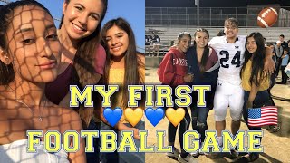 First time American Football Game Vlog  USA exchange student 2018 [upl. by Haisa]