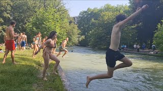 Englischer Garten München einer der größten parks Welt  1789 viralvideo amazing Beautiful [upl. by Jared]