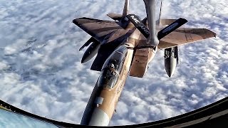 F15 Eagles Inflight Refueling • Pilot amp Boom Operator Comms [upl. by Notterb269]