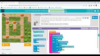 Code org Lesson 19 Harvesting with Conditionals [upl. by Ahsilyt839]