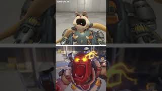 Cursed Hammond doing tank highlights in Overwatch [upl. by Euqinue]