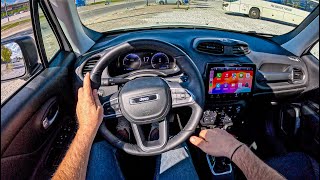 NEW Jeep Renegade 2025  15 Turbo MHEV 130 hp  POV Test Drive [upl. by Liuqnoj]