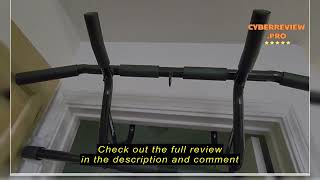 Review DMoose Fitness Pull Up Bar for Doorway  Hanging Bar Upto 250 Lbs Capacity No Screwing amp No [upl. by Tteragram]