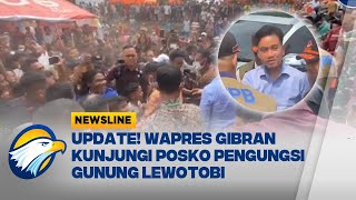 Wapres Gibran Kunjungi Posko Pengungsian Gunung Lewotobi  Newsline [upl. by Inimod863]