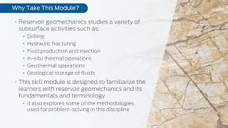 PetroSkills Introduction to Petroleum Geomechanics and its Application  PetroAcademy eLearning [upl. by Eonak]