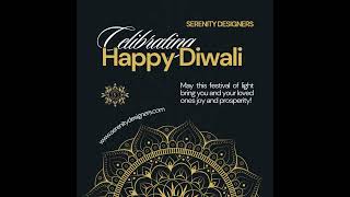 Happy Diwali  SERENITY DESIGNERS trending home diwali festival [upl. by Colp]