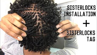 Sisterlocks Installation Vlog  Sisterlocks Tag QampA  Loc Journey From Locs to Sisterlocks [upl. by Inohtna585]