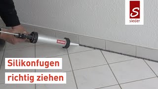 Silikonfugen richtig ziehen  Anleitung mit SYCOFIX Universal Silikon [upl. by Jaime225]