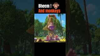 Bheem  🐵 And Monkeys  Chhota bheem best story  bheem bheemcartoon shorts [upl. by Lolly]