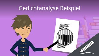 Gedichtanalyse Beispiel  einfach erklärt [upl. by Enilrae]