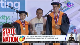 Pagpapabuti ng food production ng bansa tinalakay sa National Academy of Science and  SONA [upl. by Elianore528]