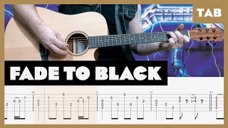 Metallica  Fade to Black  Guitar Tab  Lesson  Cover  Tutorial  Donner [upl. by Enyledam]