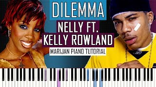 How To Play Nelly ft Kelly Rowland  Dilemma  Piano Tutorial [upl. by Sakram]