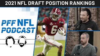 PFF NFL Podcast 2021 NFL Draft Position Rankings  PFF [upl. by Houghton631]