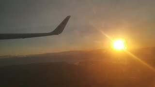 Beautiful Ryanair 737800 Sunrise Takeoff From Dublin Airport To Gdańsk [upl. by Nnayelhsa]