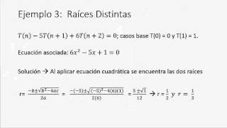 Resolución de ecuaciones de recurrencia [upl. by Dorcy858]