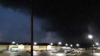 CLOSE UP LIGHTNING takes out SIREN during TORNADO WARNING  FOREST  MS 42814 [upl. by Petulia]