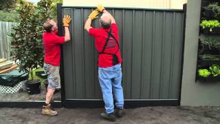 How To Install Colorbond Fence Panels  DIY At Bunnings [upl. by Hedvig]