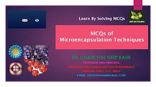 Microencapsulation Techniques MCQs  NDDS [upl. by Sonitnatsok]