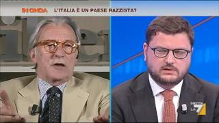 Vittorio Feltri abbandona lo studio di In Onda [upl. by Nwahshar986]