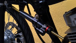 INSTALLING MATRIS STEERING DAMPER  Tmx125 Street bike [upl. by Fortunna]