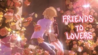 friends to lovers  Adrienette vs Adrigami  Miraculous AMV [upl. by Crysta]