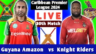 Guyana Amazon Warriors vs Trinbago Knight Riders  ABF vs SLK 30th Match CPL 2024 CPL 2024 [upl. by Assilat]