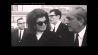 June 4 1967  Jacqueline Kennedy attending the Funeral of Sylvia OrmsbyGore Lady Harlech [upl. by Wilt]