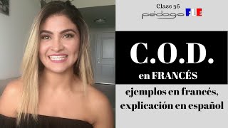 COD en FRANCES 1 ERA PARTE  Clase 36  CURSO DE FRANCES [upl. by Shermie]