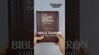 Biblia Reina Valera 1960 con letra grande 12 puntos color marrón shorts [upl. by Mcclees]