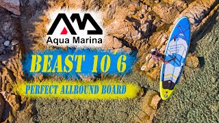 Aqua Marina Beast 10´6 Review Is this the best Standup paddle Board for Beginners [upl. by Gainer]