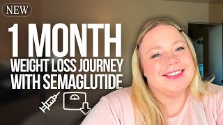 1 Month Weight Loss Journey With Semaglutide  Patient POV [upl. by Lemar]